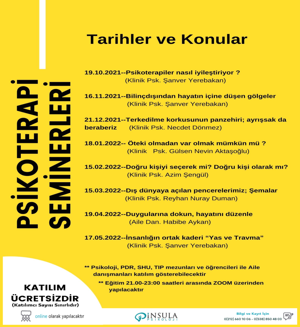 6. Psikoterapi Seminerleri